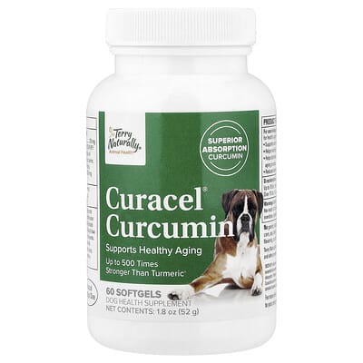 Curacel Curcumin® для собак 60 мягких капсул 1.8 oz (52 g)