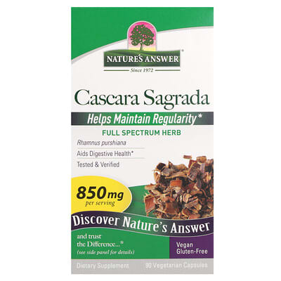 Cascara Sagrada, 90 вегетарианских капсул (425 mg per Capsule)