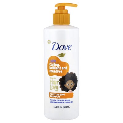 Dove Kids Care увлажняющий шампунь для кудрявых волос, 17.5 fl oz (518 ml)