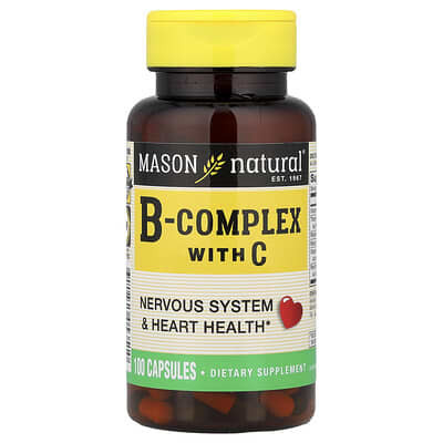 B-Complex с витамином C, 100 капсул