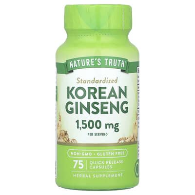 Корейский женьшень Nature's Truth 75 капсул