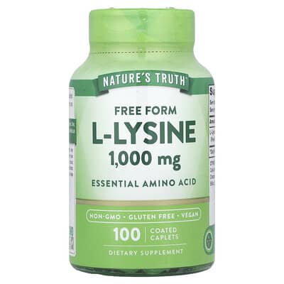 Nature's Truth L-Lysine, 1,000 mg, 100 таблеток