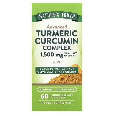 Turmeric Curcumin Complex, 60 быстрорастворимых капсул