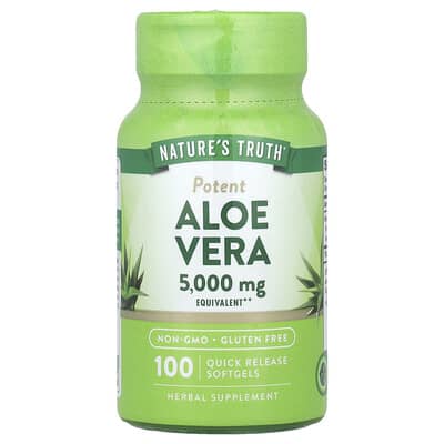 Aloe Vera, 5,000 mg, 100 мягких капсул