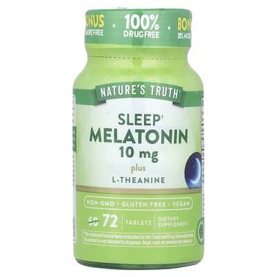 Sleep Melatonin Plus L-Theanine, 72 таблетки