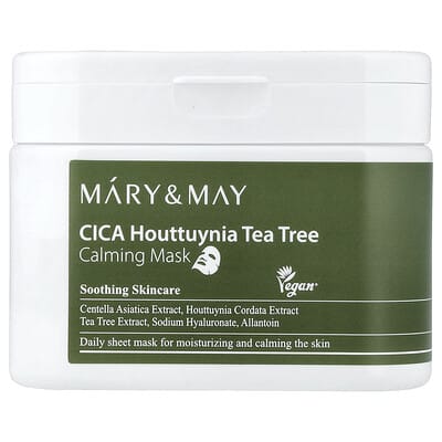 Успокаивающая маска для лица CICA Houttuynia Tea Tree, 30 листов, 14.1 oz (400 g)