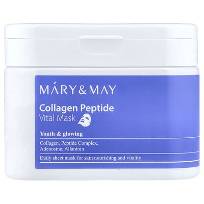 Маска Vital Beauty с коллагеном и пептидами, 30 штук, 14.1 oz (400 g)