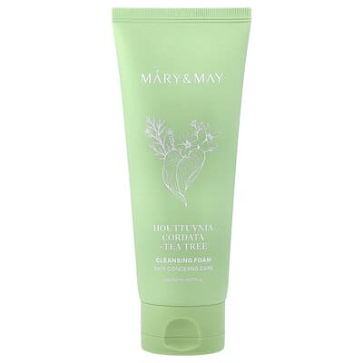 Houttuynia Cordata + Tea Tree Очищающая пенка, 5.07 fl oz (150 ml)