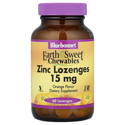 Жевательные таблетки EarthSweet®, цинк, апельсин, 60 шт.