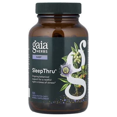 Gaia Herbs SleepThru®, 120 жидких фитокапсул (470 mg на капсулу)