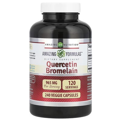 Quercetin Bromelain, 240 вегетарианских капсул