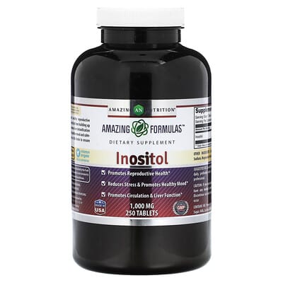 Inositol, 1,000 mg, 250 Tablets