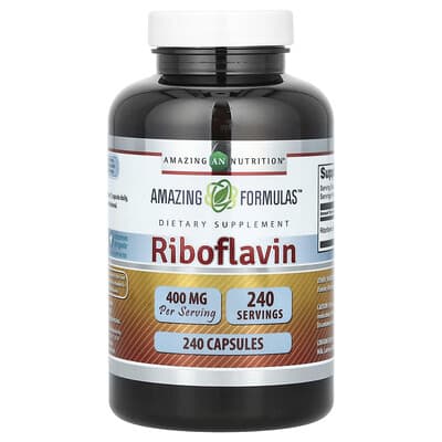 Riboflavin, 400 mg, 240 капсул