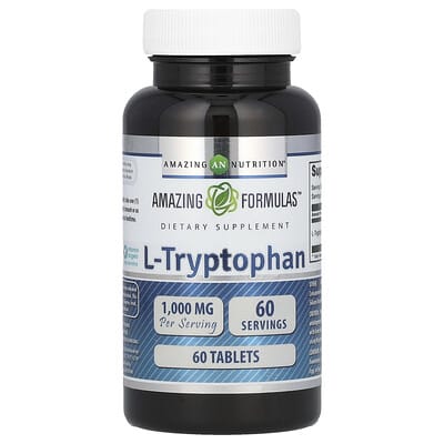 L-Tryptophan, 1,000 mg, 60 таблеток