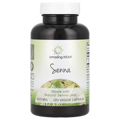 Senna, 500 mg, 120 вегетарианских капсул