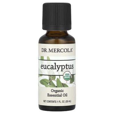 Органическое эфирное масло Dr. Mercola Eucalyptus, 1 fl oz (30 ml)