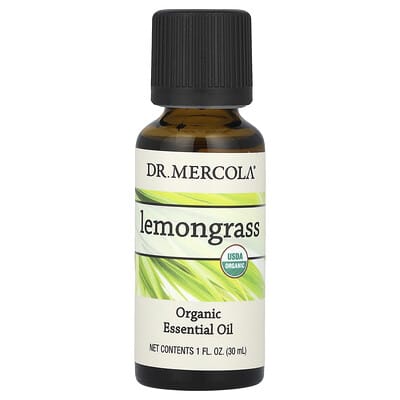 Organic Essential Oil, Lemongrass, 1 fl oz (30 ml)
