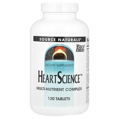 Source Naturals HeartScience™, Мультивитаминный комплекс, 120 таблеток