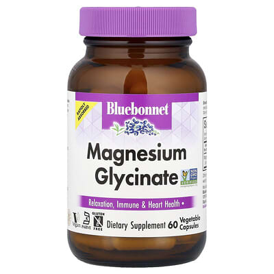 Bluebonnet Nutrition Magnesium Glycinate, 60 капсул (100 mg на капсулу)