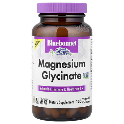 Bluebonnet Nutrition Magnesium Glycinate, 120 капсул (100 mg на капсулу)