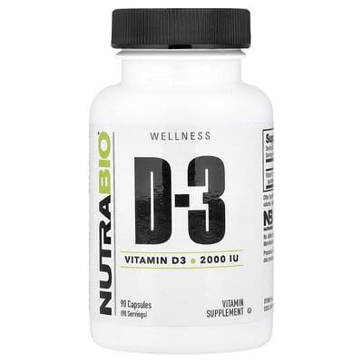 Витамин D-3, 50 mcg (2,000 IU), 90 капсул