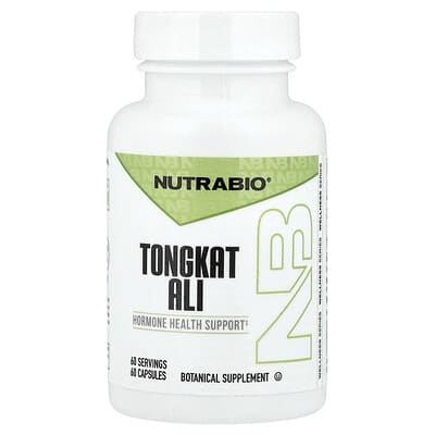 NutraBio Tongkat Ali, 60 капсул (200 mg на капсулу)