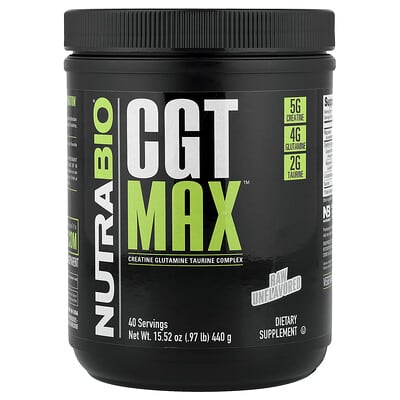 CGT MAX™, Raw Unflavored, 0.97 lb (440 g)
