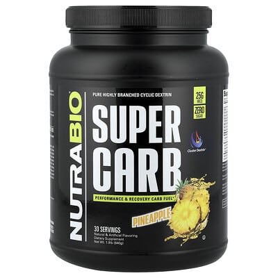 Super Carb, ананас, 1.9 lb (840 g)