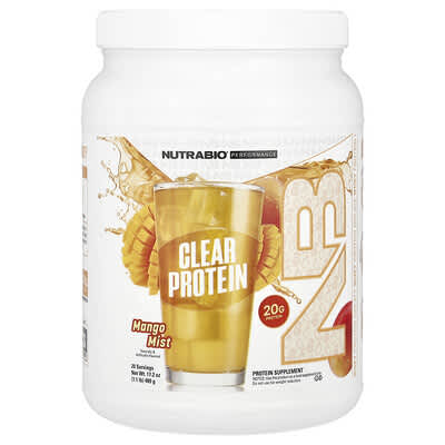Протеин NutraBio Performance Clear, Mango Mist, 1.1 lb (489 g)