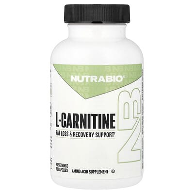 NutraBio L-карнитин, 90 капсул (500 мг в капсуле)