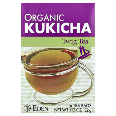 Organic Kukicha Twig Tea, 16 Tea Bags, 1.12 oz (32 g)