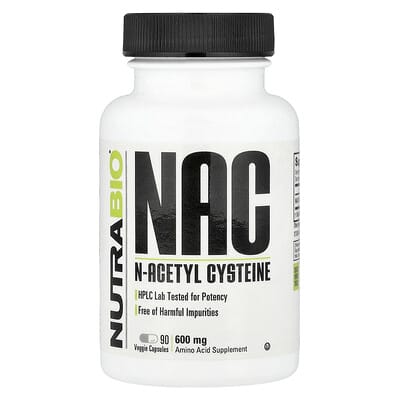 NAC, 600 mg, 90 вегетарианских капсул