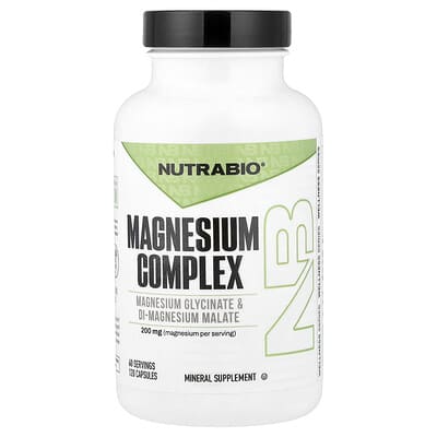 Комплекс магния NutraBio Magnesium Complex 100 mg 120 капсул