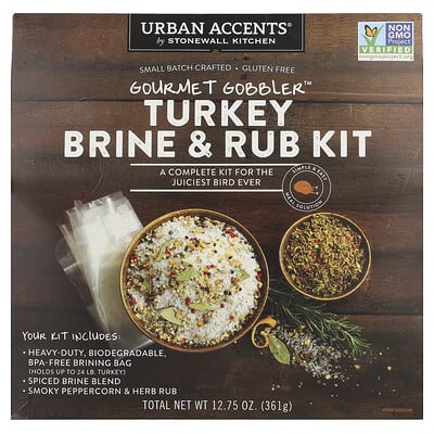 Набор для маринования индейки Gourmet Gobbler™ Turkey Brine & Rub Kit 12.75 oz (361 g)