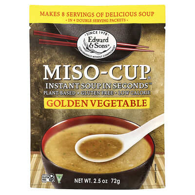 Instant Miso-Cup®, Golden Vegetable , 4 Envelopes, 2.5 oz (72 g)