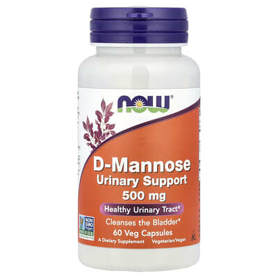 D-Mannose, 500 mg, 60 вегетарианских капсул
