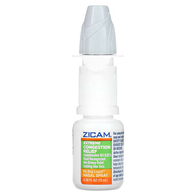 Zicam спрей для носа Extreme Congestion Relief с алоэ вера, 0.5 fl oz (15 ml)