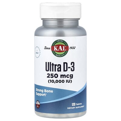 Ultra D-3, 250 mcg (10,000 IU), 120 Tablets