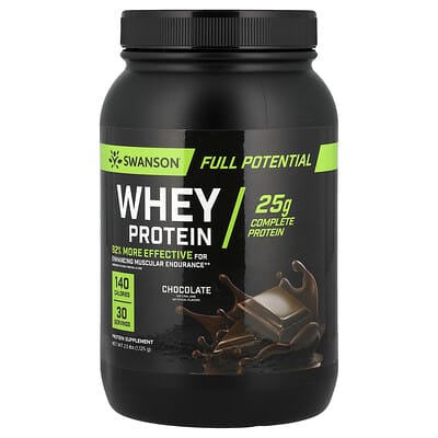 Сывороточный протеин Full Potential Whey, Chocolate, 2.5 lbs (1,125 g)