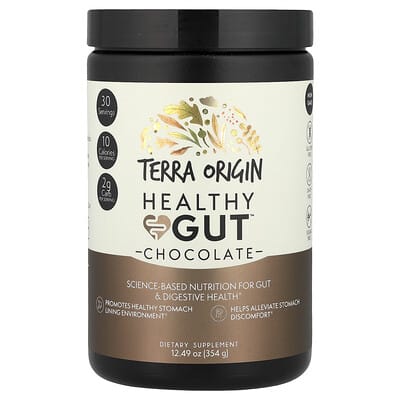 Terra Origin Healthy Gut™, шоколад, 12.49 oz (354 g)