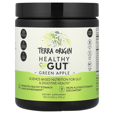 Terra Origin Healthy Gut™, зеленое яблоко, 8.68 oz (246 g)