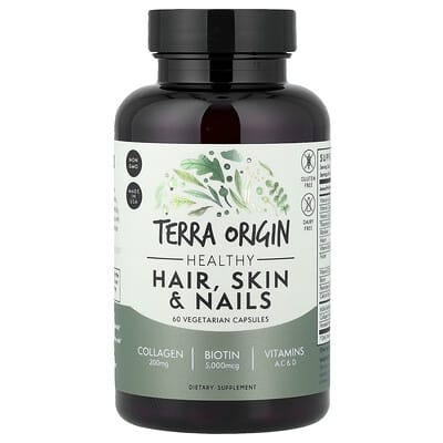 Healthy Hair, Skin & Nails, 60 вегетарианских капсул