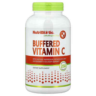 Immunity, Buffered Vitamin C With Calcium, Magnesium, Potassium & Zinc, 250 Gluten Free Capsules