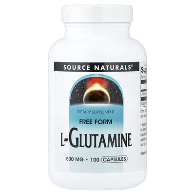 L-Glutamine, 500 mg, 100 капсул