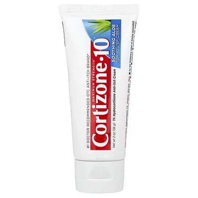 Soothing Aloe Itch Relief Cream, Maximum Strength, 2 oz (56 g)