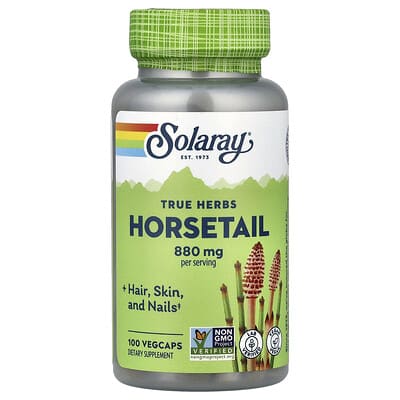 Травы Solaray Horsetail, 100 VegCaps (440 mg per Capsule)