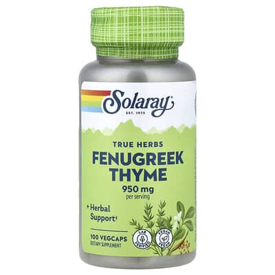 True Herbs, пажитник и тимьян, 100 VegCaps