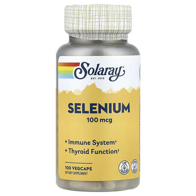 Селен, 100 mcg, 100 вегетарианских капсул
