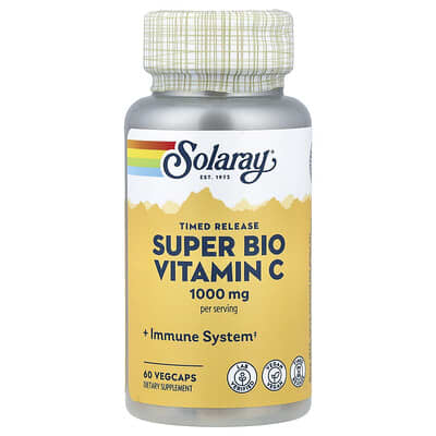Timed Release Super Bio Vitamin C, 60 VegCaps