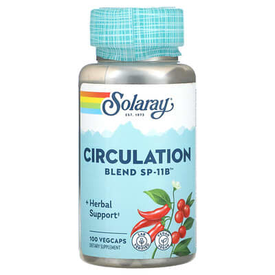 Solaray Circulation Blend SP-11B™, 100 вегетарианских капсул
